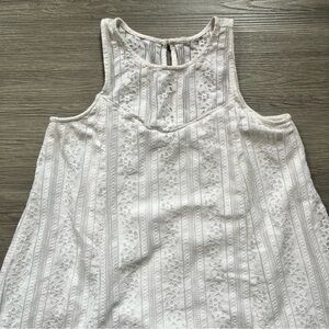Abercrombie & Fitch White Lace Racerback Tank